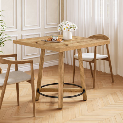 Table de salle à manger 31,5 pouces, petite table de salle à manger de style campagnard pour salle à manger