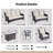 7 - Person Outdoor Seating Group With Cushions And Fire Pit-1258048957