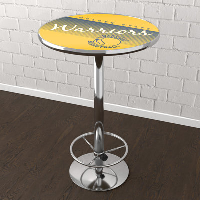 Round with Steel Base Dining Table