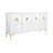 Wood, 65X35 Sideboard Cabinet Rectangle, 35"H, Textured - 65" x 16" x 35"-89124113