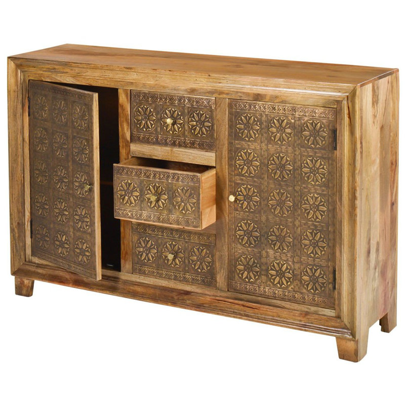 Buffet 60 po à 3 tiroirs et 2 portes Zaley