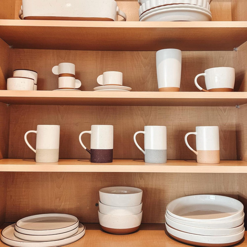Mora Ceramics Coffee Mug Set Of 4 - Tea Cups With Handle - Microwave And Dishwasher Safe, Perfect For Mug Lovers - Rustic Matte Glaze, Modern Design - Assorted Colors