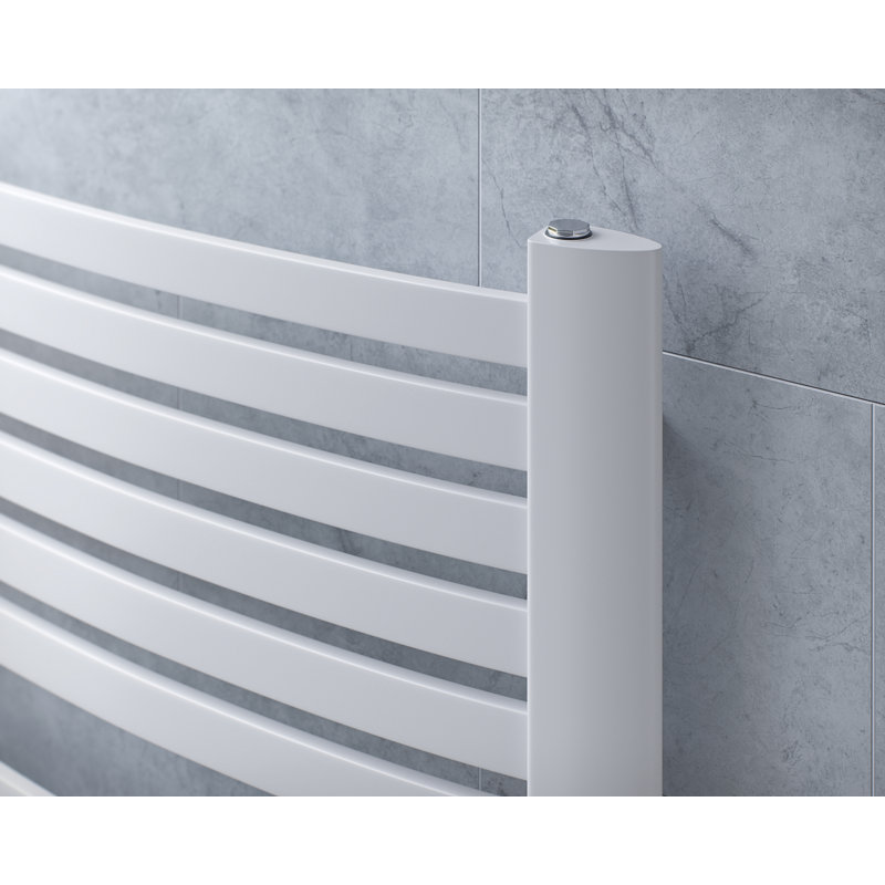 Annabella Designer Towel Rail Heated Towel Rails, 139.5cm H x 58cm W x 7.4cm D, White
