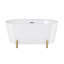 Baignoire autoportante 59 "avec support noir mat Monaco-102694137