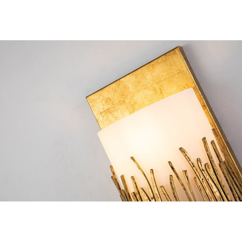 1 - Light Flush Mounted Sconce, Gold