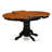 7 Piece Dining Set Consist of an Oval Dining Table with Butterfly Leaf and 6 Kitchen Chairs, Black & Cherry-1052220544-1047031290