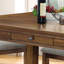 Table de salle à manger transitionnelle simple 1 pièce avec tiroirs