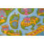 Tapis vert / gris / bleu Pierce-919931379