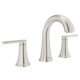 American Standard Corsham Robinet pour salle de bain à poignée double en nickel brossé