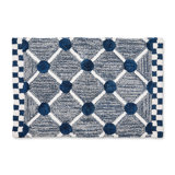 Lattice & Dot Bath Rug