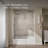 Aerie Bath Screen Thick Crystal Clear Glass and Square Corner