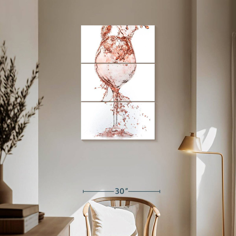Yarlin Rose Wine, 57" H x 36" W