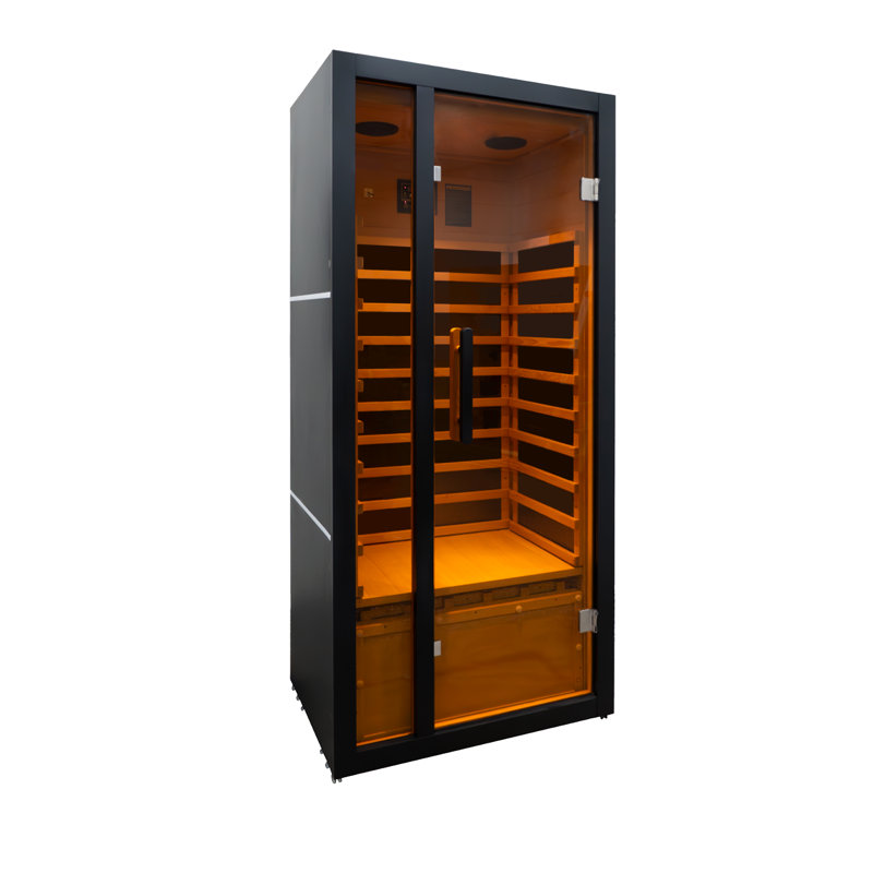 Hemlock Infrared Sauna – Black - 1 Person