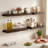 Desseray Set of 2 Reclaimed Elm Floating Shelves-370210999-343598370