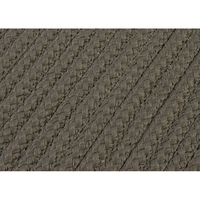 Tapis gris tressé, Carré 3 pi