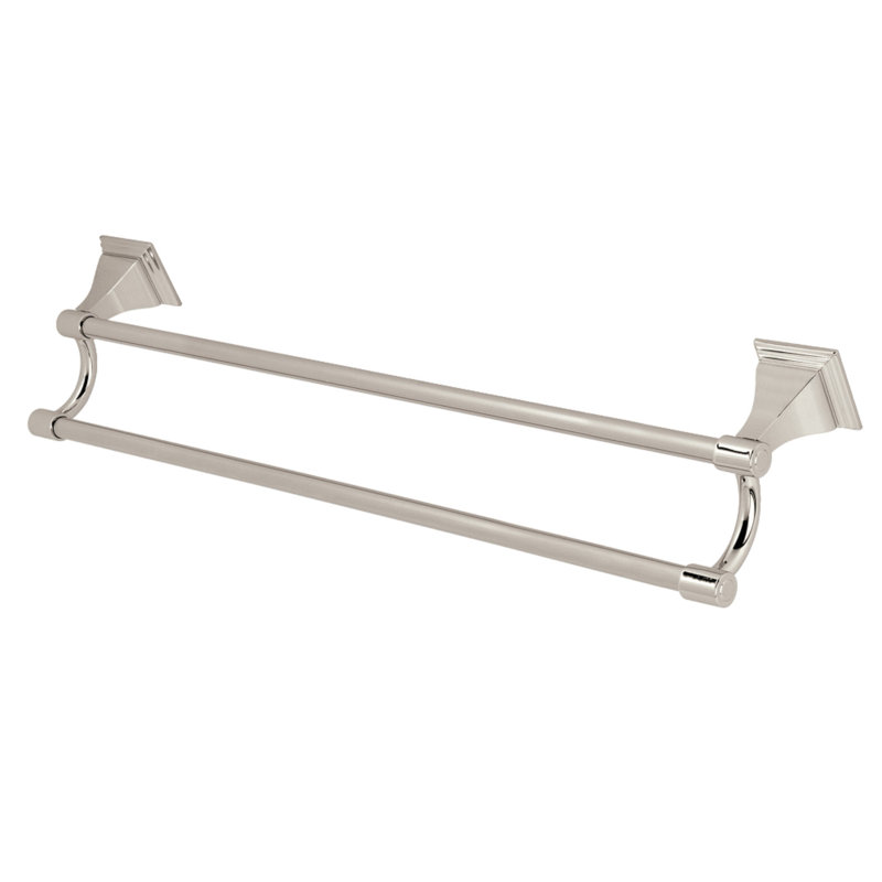 Kingston Brass Monarch Dual Towel Bar, Polished Nickel