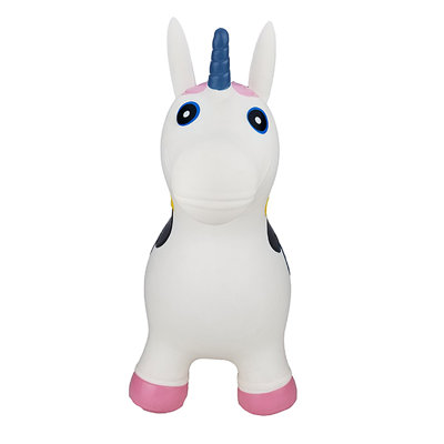 BounceZiez Inflatable Bouncy Ride-On Hopper with Pump