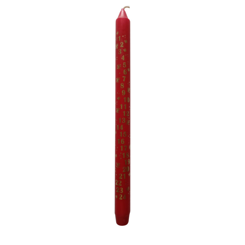 Bougie de rétrécissement sans parfum, Rouge