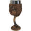 Gobelet à vin celte à cornes, Herne, avec bois et symboles sacrés