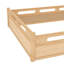 Lit plateforme grand format avec garde-corps pleine longueur, base de lit grand profil bas, aucun sommier tapissier requis-129318679-129318683