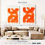 Coups de pinceau orange Avery-108239640
