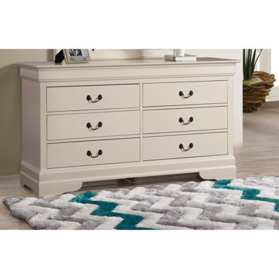 Commode beige G3175-d - Pièce de chambre à coucher classique avec sculptures complexes, tiroirs et guides en métal pour une quincaillerie traditionnelle robuste et stable