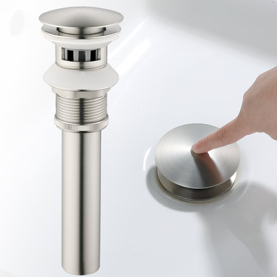 Pop Up Drain for Bathroom Sink with Overflow