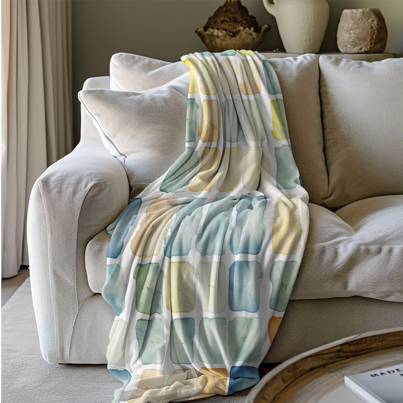 Shape Rhythms - 1 Piece Premium Blanket, 60" W x 80" L