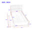 Lit plateforme simple en bois avec lit gigogne-110209594