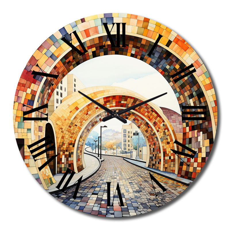 Horloge murale Orange Bridge, Grand