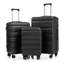 HIFINE TOURIST 20 "/ 24" / 28 "3 pièces / ensemble en valise à roulettes en ABS, valise de cabine, couleur assortie, serrure à combinaison