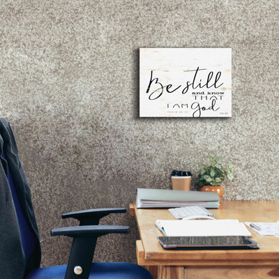 «Be Still and Know That I Am God» par Cindy Jacobs, art mural sur toile
