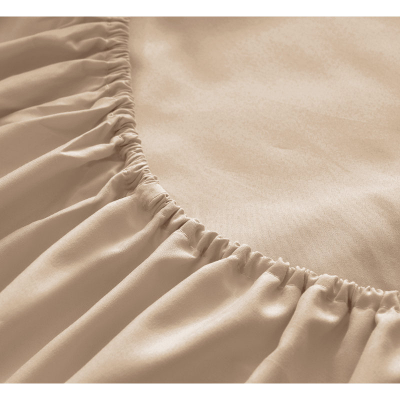  Ensemble de draps en rayonne ultra doux et infroissable, Ensemble de draps pour li très grand californien , Beige