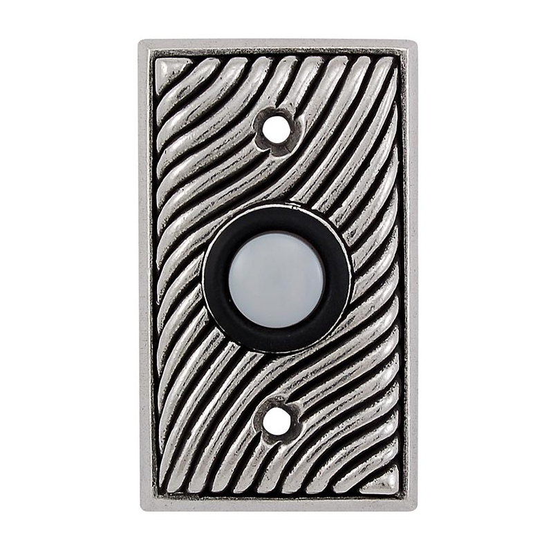 Sanzio Push Button, Vintage Pewter
