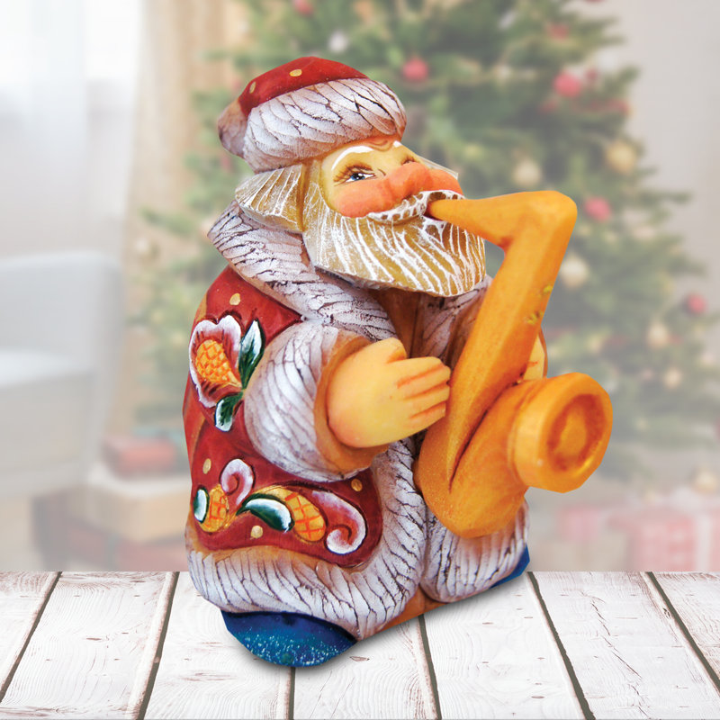 Derevo Mini Jazman Santa Figurine