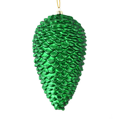 Matte Glitter Pinecone Christmas Ornament