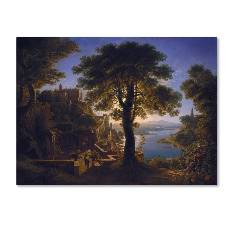 « castle », reproduction sur toile tendue, H 14 po x l 19 po
