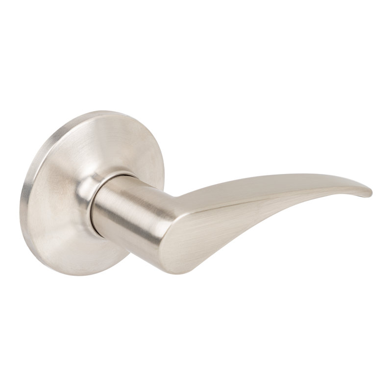 Faux levier simple avec rosette ronde Apollo, Oui, Nickel satiné