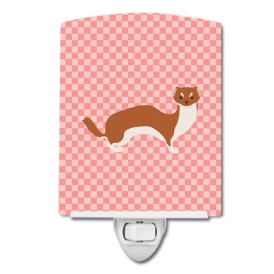 Weasel Check Ceramic Night Light