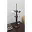 Lampe de table vintage 23 "en verre coloré deux lumières 23"