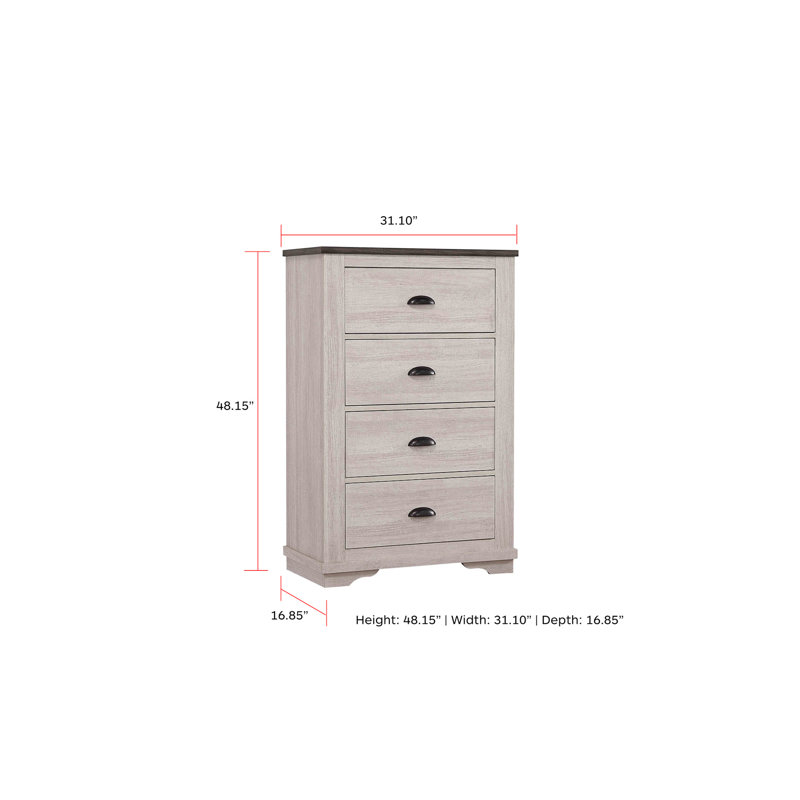 Coralee - Commode, Gris clair
