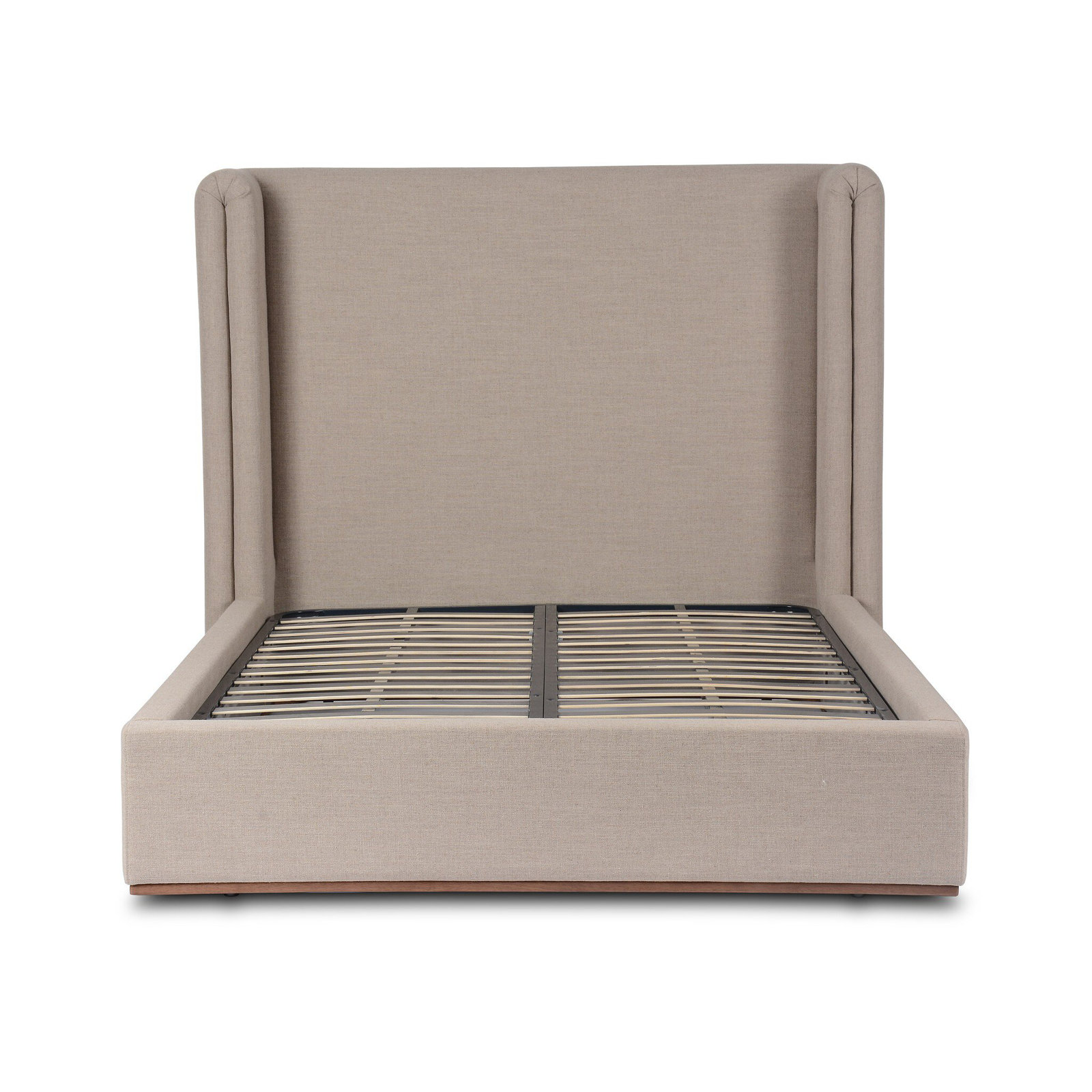 Upholstered Wingback Bed, Queen