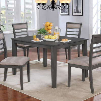 48.4"W & 18.9"W Transitional 5 Pc. Counter Ht. Table Set, Weathered Gray/Beige