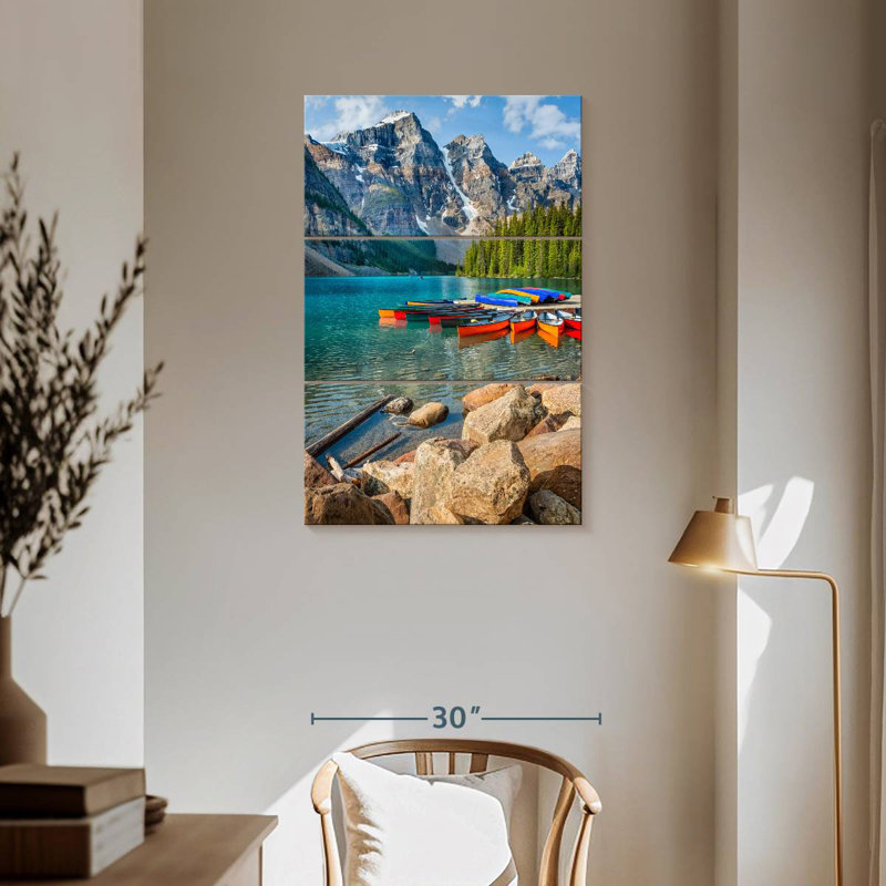 Canots du lac Alvord Moraine I, H 57 po x l 36 po