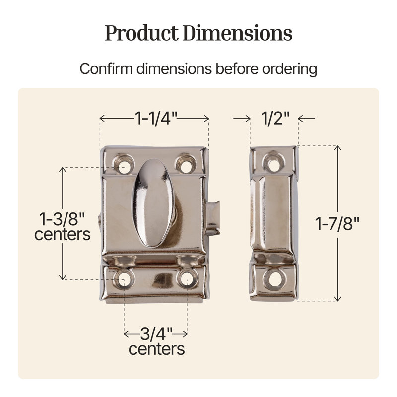 Loquet de porte d'armoire