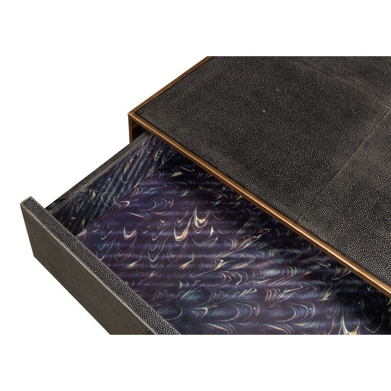 Shagreen Coffee Table, Gray