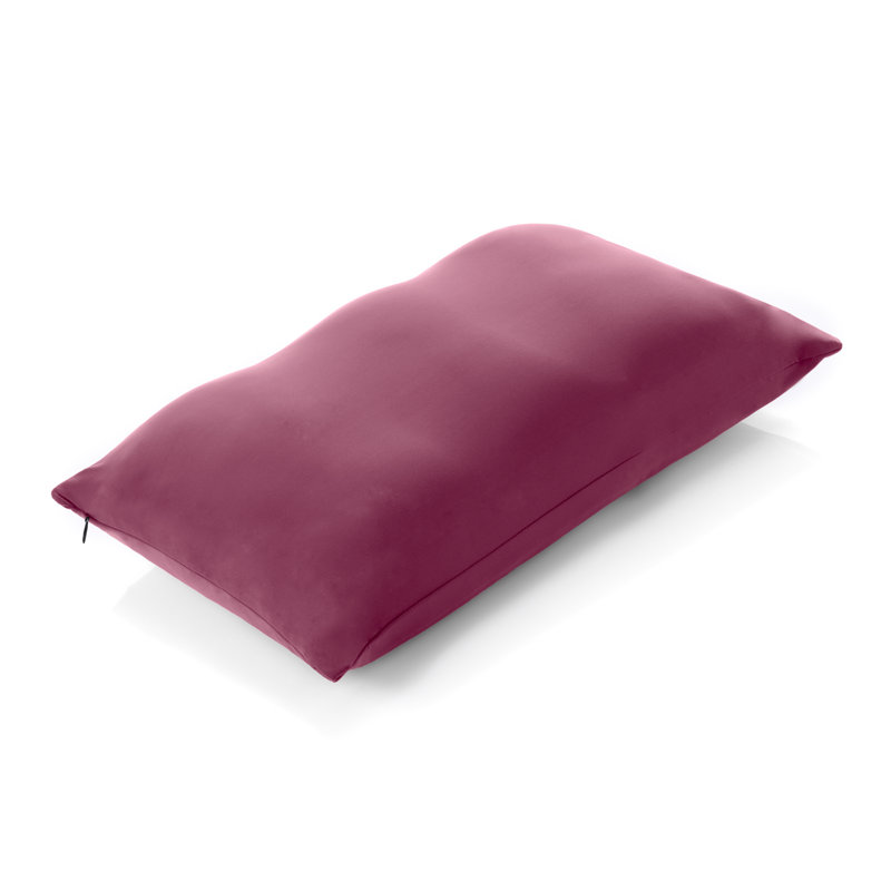 Foam Firm Cooling Pillow, 14" x 21", Burgundy Merlot
