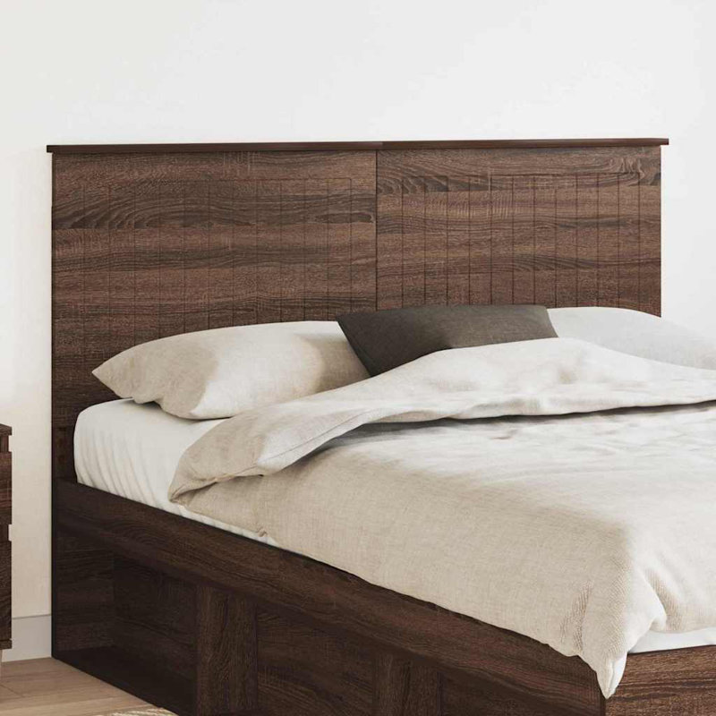 Panel Headboard, EU Double - 140 x 200 cm, Brown Oak