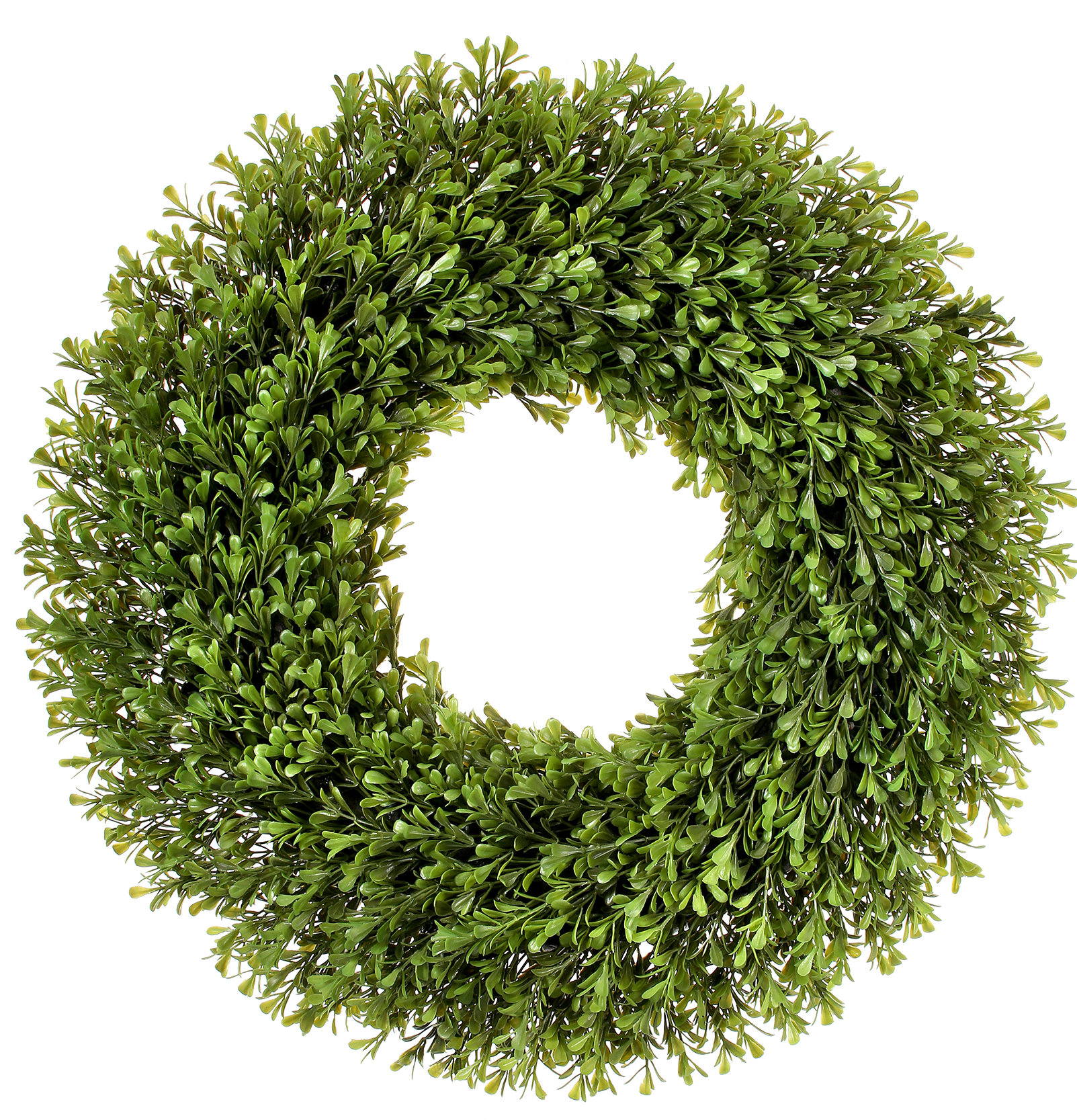 Charlton Home® Spring Boxwood 21" Wreath & Reviews | Wayfair