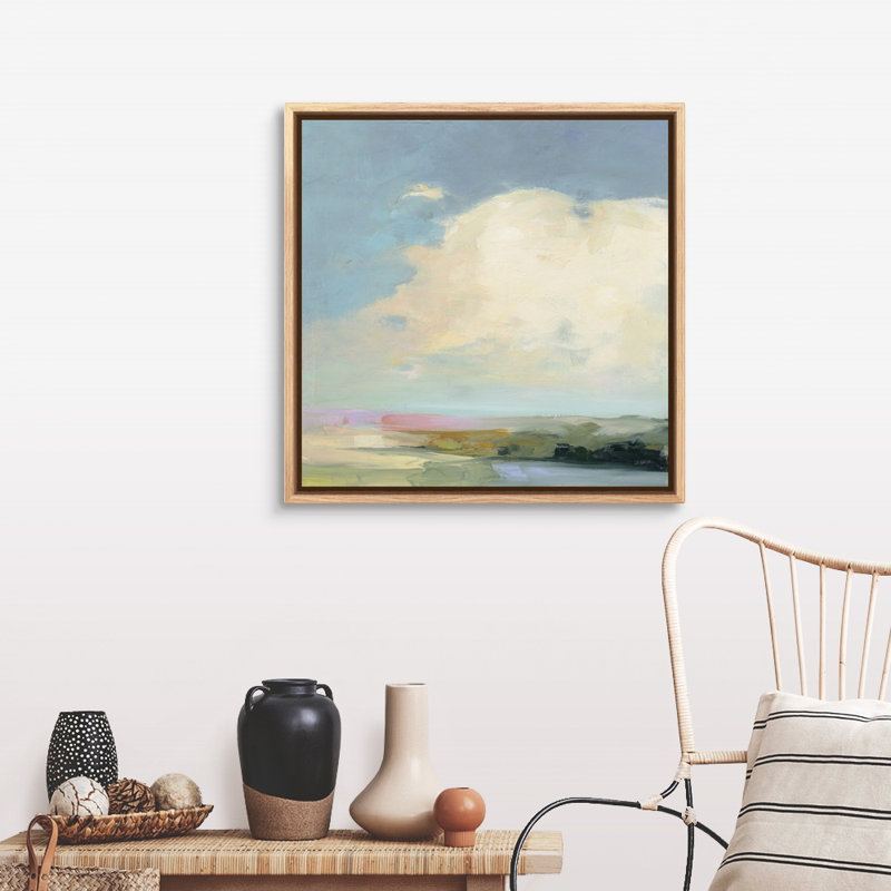 «Colorful Horizon II» par Julia Purinton, reproduction d'art sur toile, H 31,25 po x l 31,25 po, Toile avec cadre photo